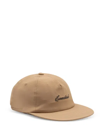 Essentials Signature Panel Hat In Brown
