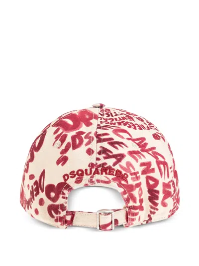 Dsquared2 Text-print Baseball Cap In White