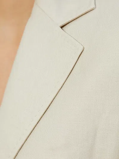Max Mara Two-button Patch-pocket Jacket In White