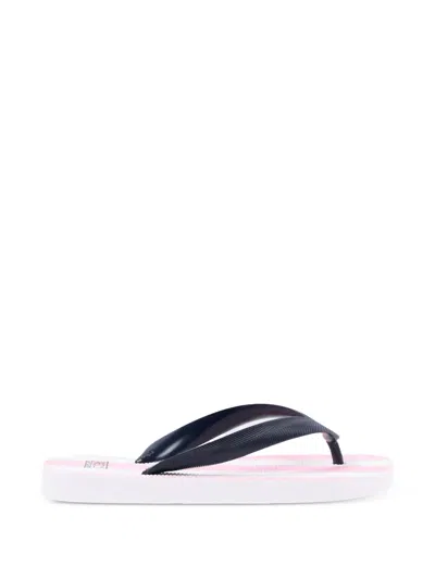 Mc2 Saint Barth Striped Flip Flops In Multi