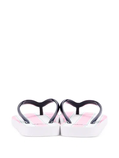 Mc2 Saint Barth Striped Flip Flops In Multi