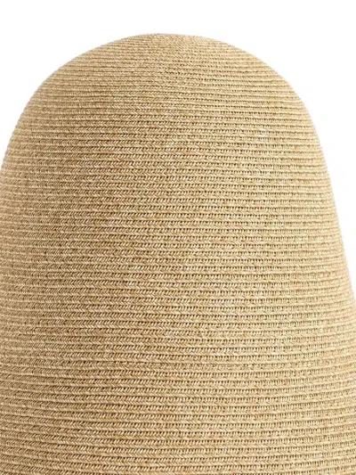 Totême Sun Hat Wide Brim Straw Design Lightweight In Neutral