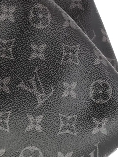 Pre-owned Louis Vuitton Discovery Monogram Eclipse Canvas Pm Backpack In Black