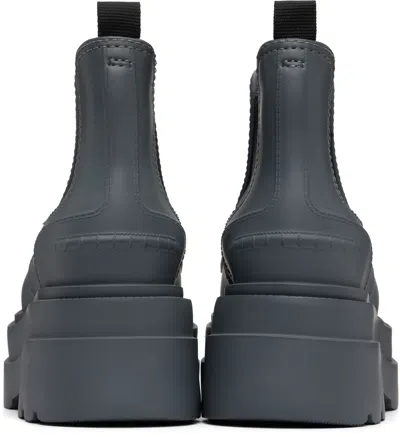 Alexander Wang Gray Carter Platform Rain Boots In Multi