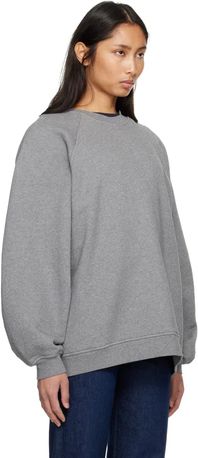 Agolde Gray Valma Sweatshirt In Gray