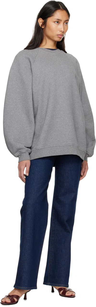 Agolde Gray Valma Sweatshirt In Gray