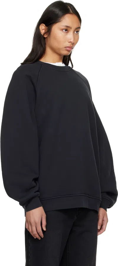 Agolde Black Valma Sweatshirt In Black