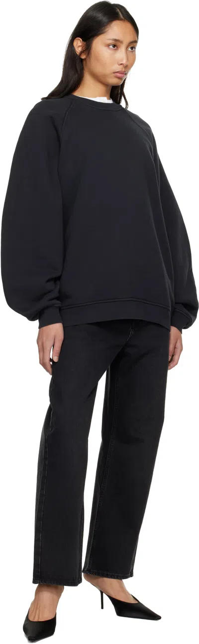 Agolde Black Valma Sweatshirt In Black