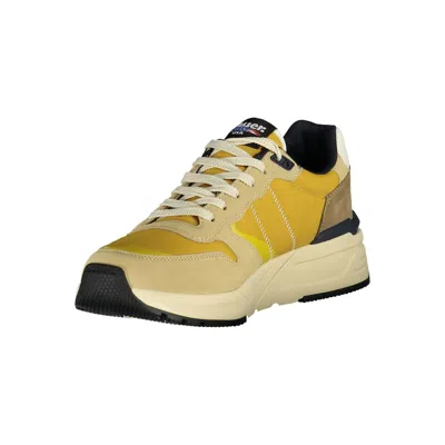 Blauer Beige Polyester Men Sneaker In Brown