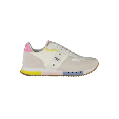 Blauer Leather Suede Panel Trainers In Multi