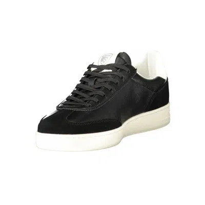 Blauer Black Leather Men Sneaker In Black