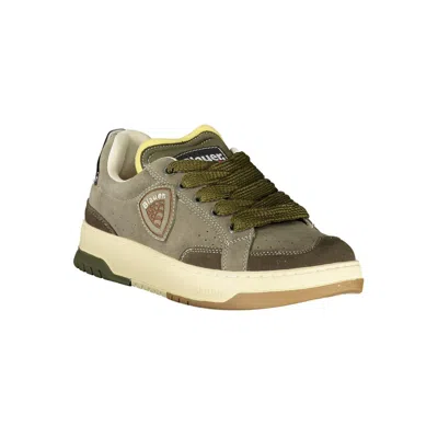Blauer Green Leather Men Sneaker In Green