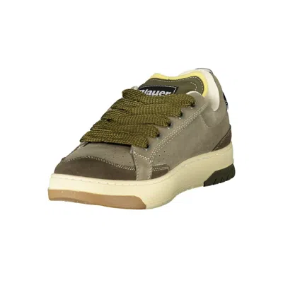 Blauer Green Leather Men Sneaker In Green