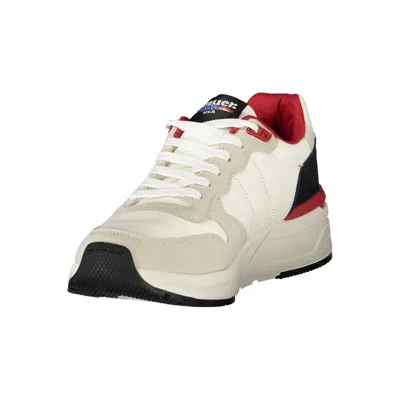Blauer White Polyester Men Sneaker In Neutral