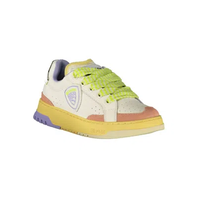 Blauer White Leather Women Sneaker In Neutral
