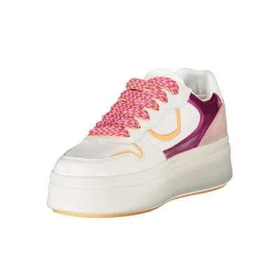 Blauer White Leather Women Sneaker In White