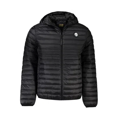 Cavalli Class Quilted Hooded Jacket In Black