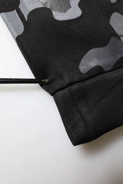 Pre-owned Dolce & Gabbana Black Camouflage Pullover Sweatshirt Men's Sweater ()