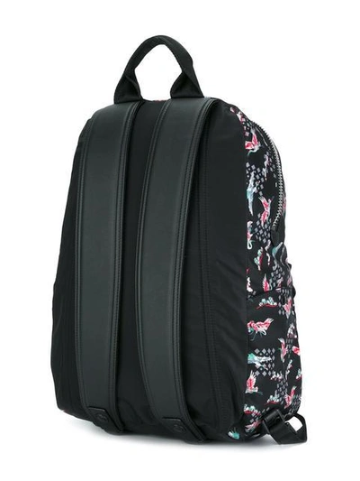 Shop Lanvin Evolutive Cranes Print Backpack In Multicolour