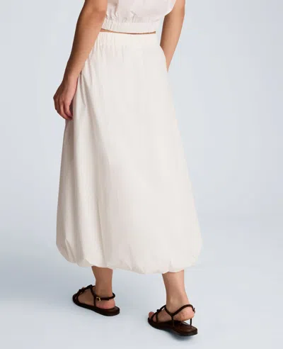 Kenneth Cole Pull On Bubble Maxi Skirt In White