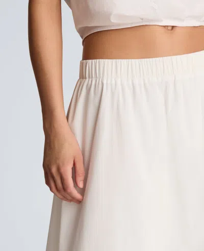 Kenneth Cole Pull On Bubble Maxi Skirt In White