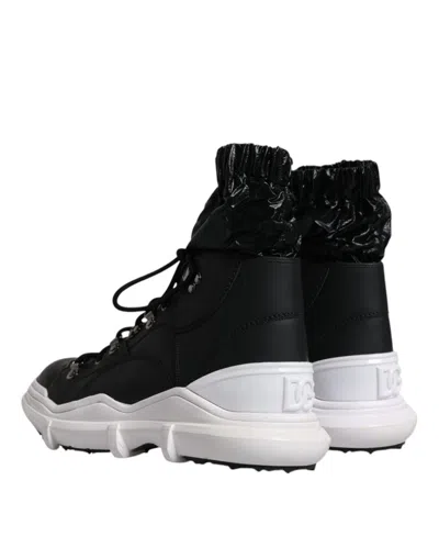 Dolce & Gabbana Lace-up Boot For Men In Black