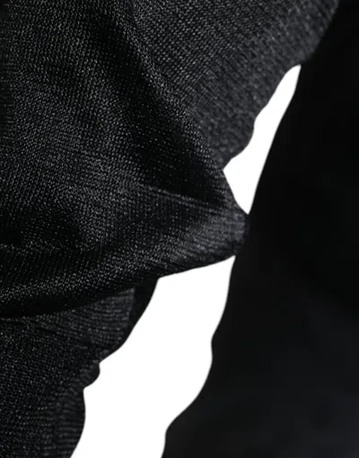 Pre-owned Dolce & Gabbana Black Polyester Pullover Sweatshirt Men's Sweater ()