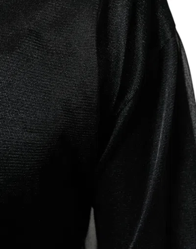 Pre-owned Dolce & Gabbana Black Polyester Pullover Sweatshirt Men's Sweater ()
