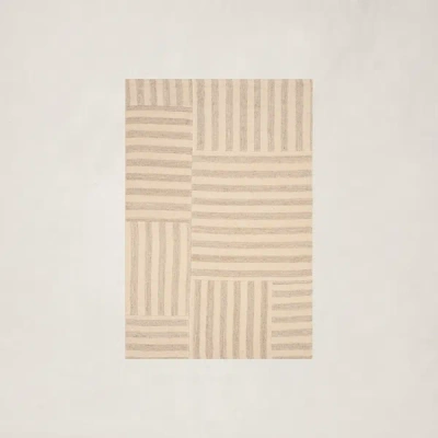 Ralph Lauren Celeste Stripe Patch Rug In Dune In Brown