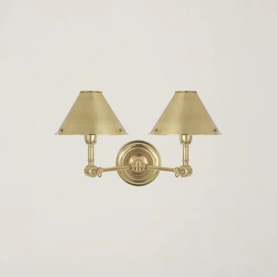 Ralph Lauren Anette Double Sconce In Brown