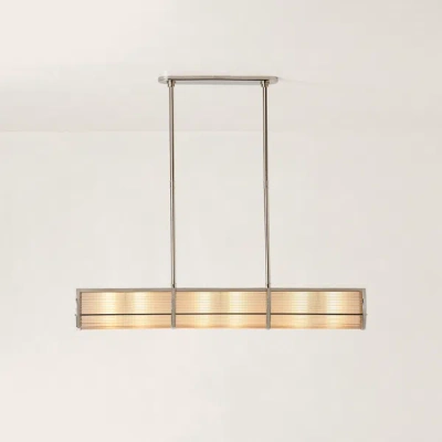 Ralph Lauren Allen Medium Linear Pendant In Silver