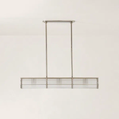 Ralph Lauren Allen Medium Linear Pendant In Silver