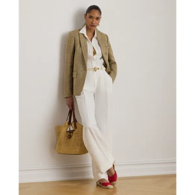 Ralph Lauren Herringbone-pattern Blazer In Multi
