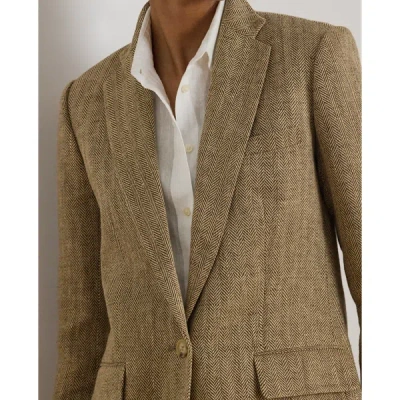 Ralph Lauren Herringbone-pattern Blazer In Multi