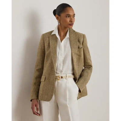 Ralph Lauren Herringbone-pattern Blazer In Multi