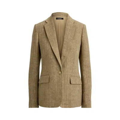 Ralph Lauren Herringbone-pattern Blazer In Multi