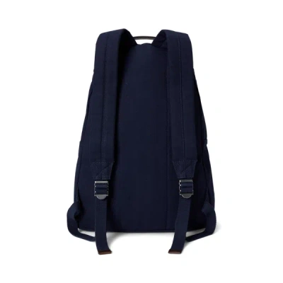 Polo Ralph Lauren Polo Bear Canvas Backpack In Newport Navy In Blue