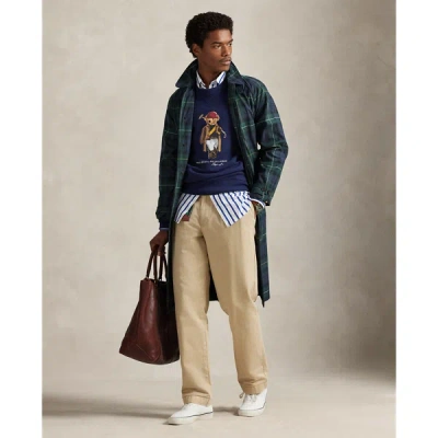 Polo Ralph Lauren Long Sleeve Fleece Society Bear Crewneck Sweatshirt In Multi