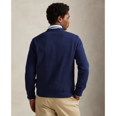 Polo Ralph Lauren Long Sleeve Fleece Society Bear Crewneck Sweatshirt In Multi