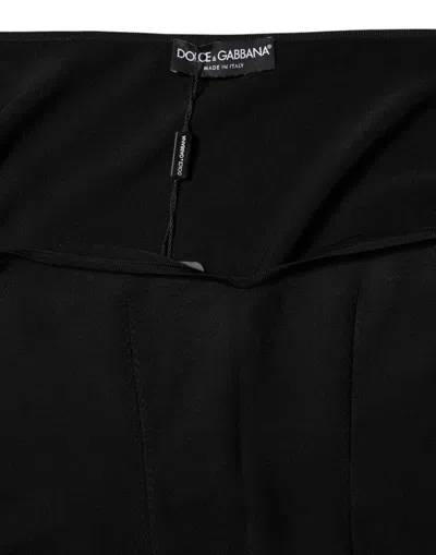 Dolce & Gabbana Sweetheart-neckline Long Sleeve Blouse In Black