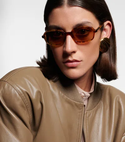 Chloé Judy Rectangular Sunglasses In Brown