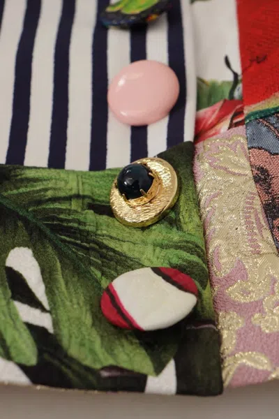 Dolce & Gabbana Multicolor Patchwork A-line Polyester Skirt In Multi