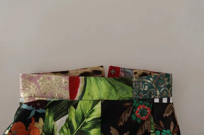 Dolce & Gabbana Multicolor Patchwork A-line Polyester Skirt In Multi