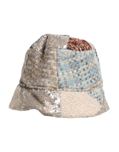 Dolce & Gabbana Multicolor Patchwork Embellished Bucket Hat In Multi