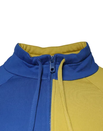 Dolce & Gabbana Multicolor Patchwork Men Sweatshirt Sweater In Multi
