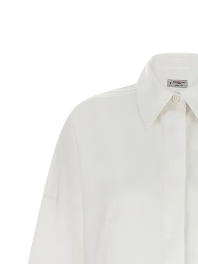 Alberto Biani White Oversized Solid Shirt In White