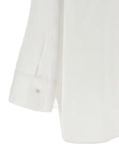 Alberto Biani White Oversized Solid Shirt In White