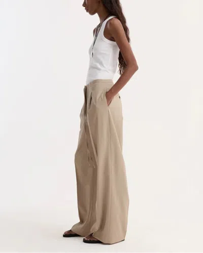 Rohe Relaxed Drawstring Trousers Beige In Neutral