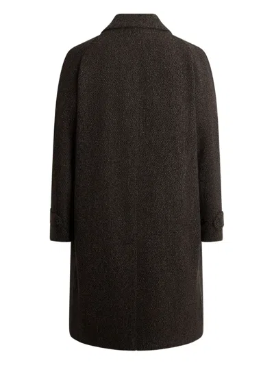Bally Notched-lapel Coat In Brown