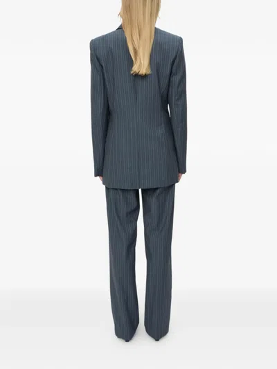 Christopher Esber Torrent Pinstripe-pattern Blazer In Blue